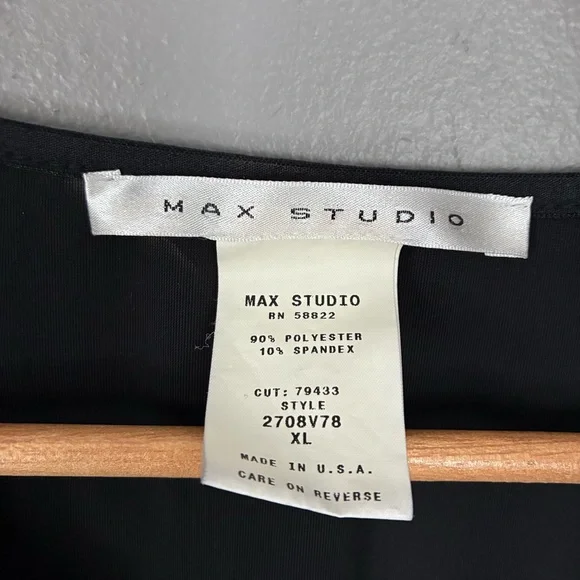 Vintage Black velvet Top 3/4 Sleeve V-neck Ruched Bust Y2K 90’s Size XL L - Picture 3 of 9